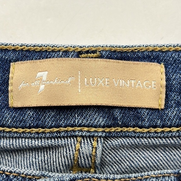 7 For All Mankind Luxe Vintage The Ankle Skinny Size 27 - Picture 8 of 16